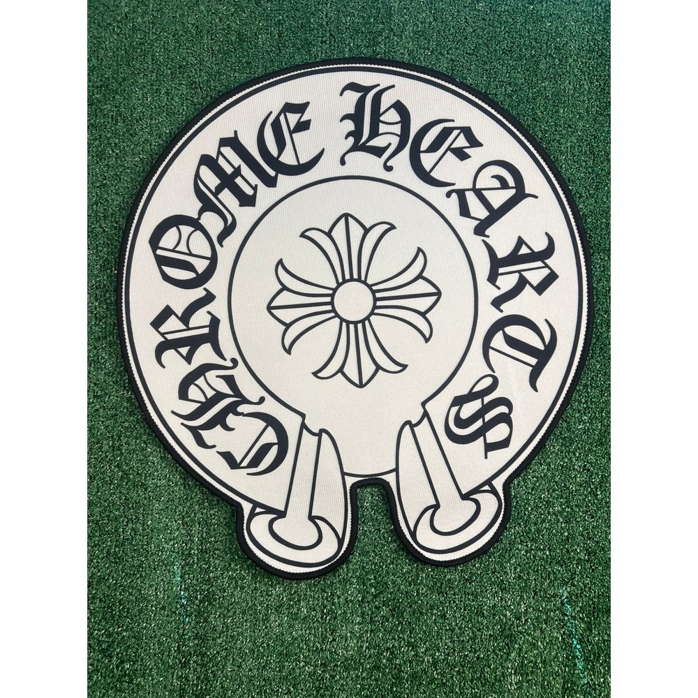 Chrome Hearts CH White Rug Non Slip Back